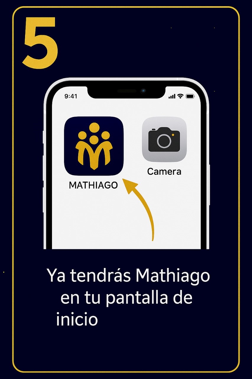 Paso 5: Mathiago en pantalla de inicio
